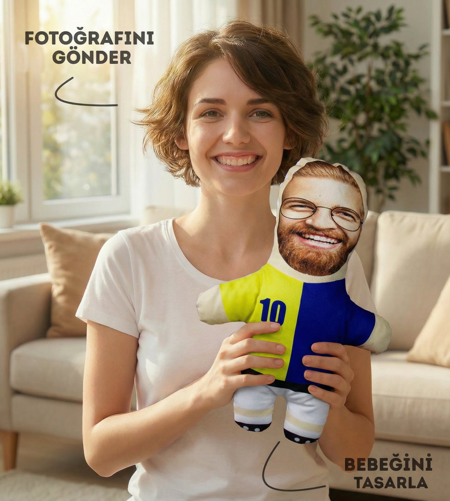 Taraftar baskılı pelüş bebek