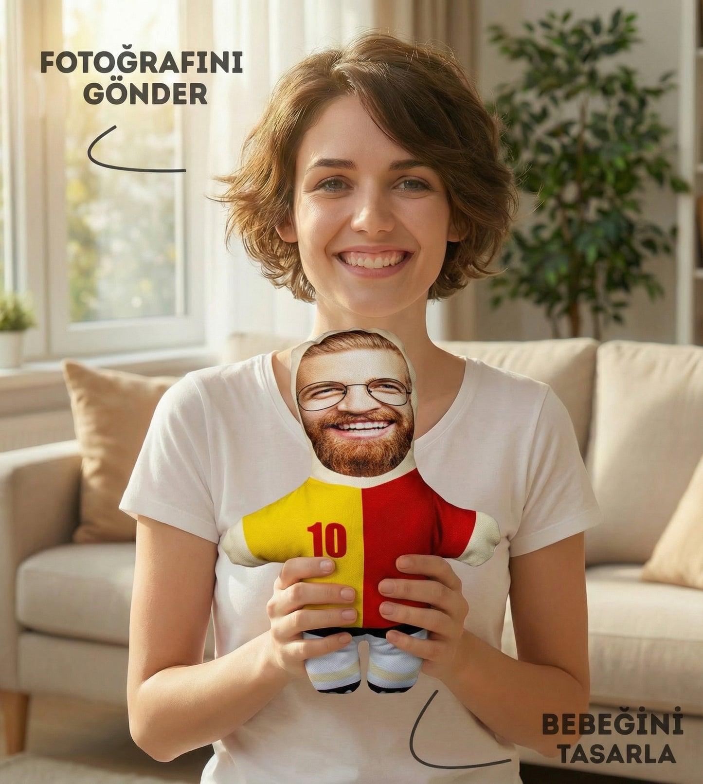 Taraftar baskılı pelüş bebek